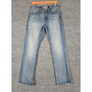 BKE Denim Jake Straight Leg Jeans Mens Light Wash Distressed Sz 30x30